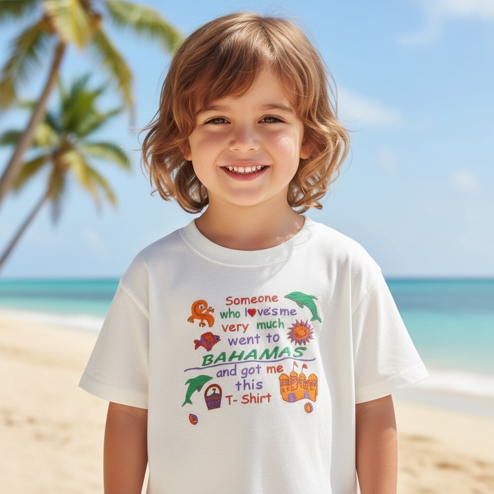 White Bahamas Kids T-Shirt